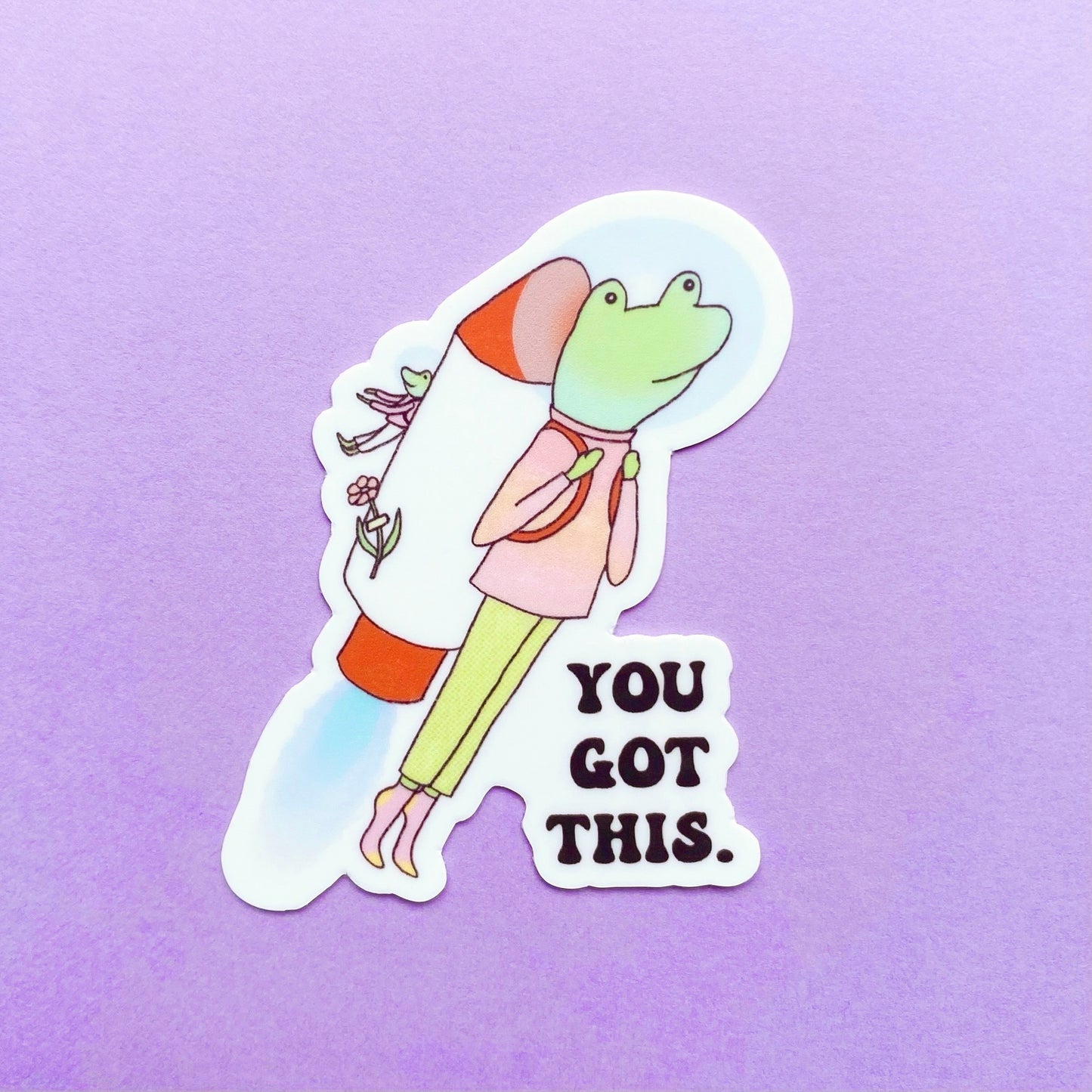 Astro-Frog Sticker