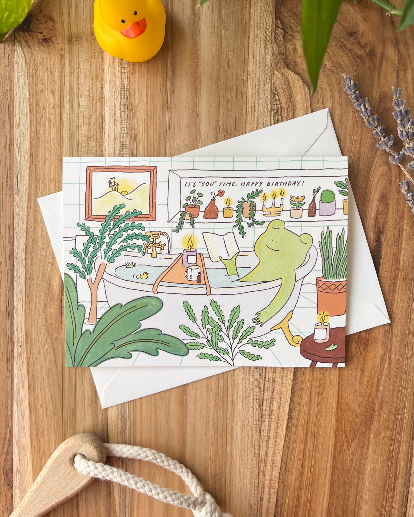 Birthday Card - Bath Time