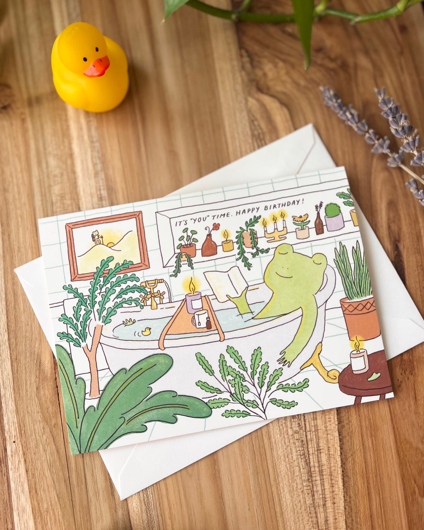 Birthday Card - Bath Time