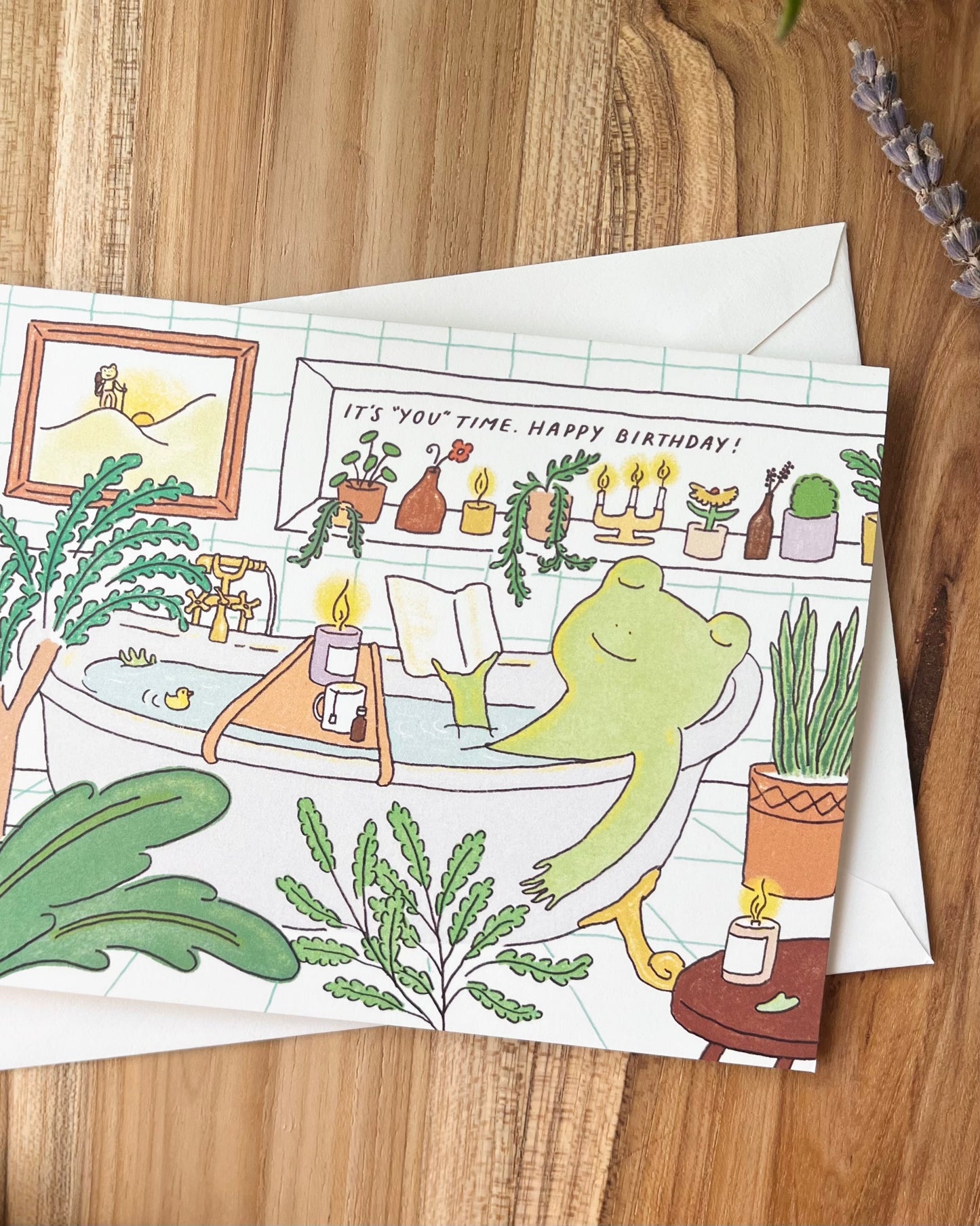 Birthday Card - Bath Time