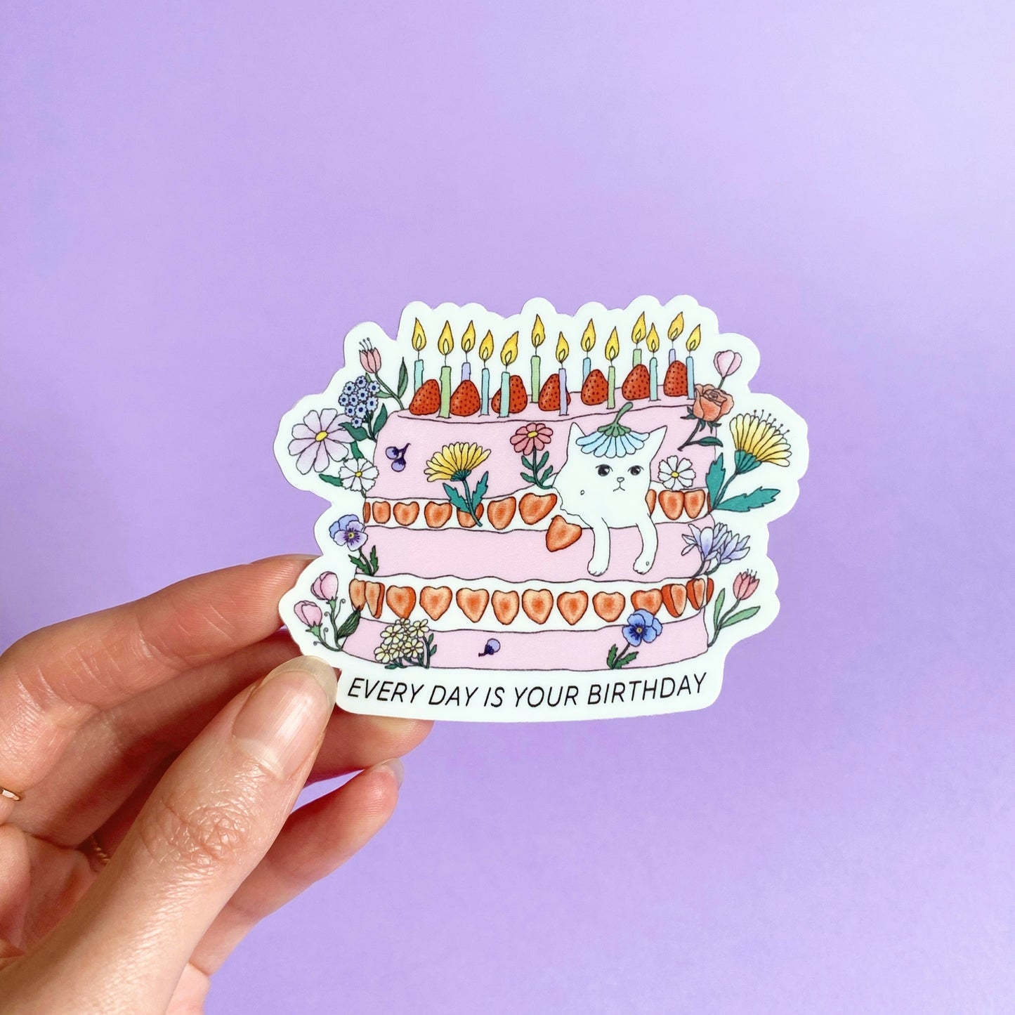 Cat Cake Sticker