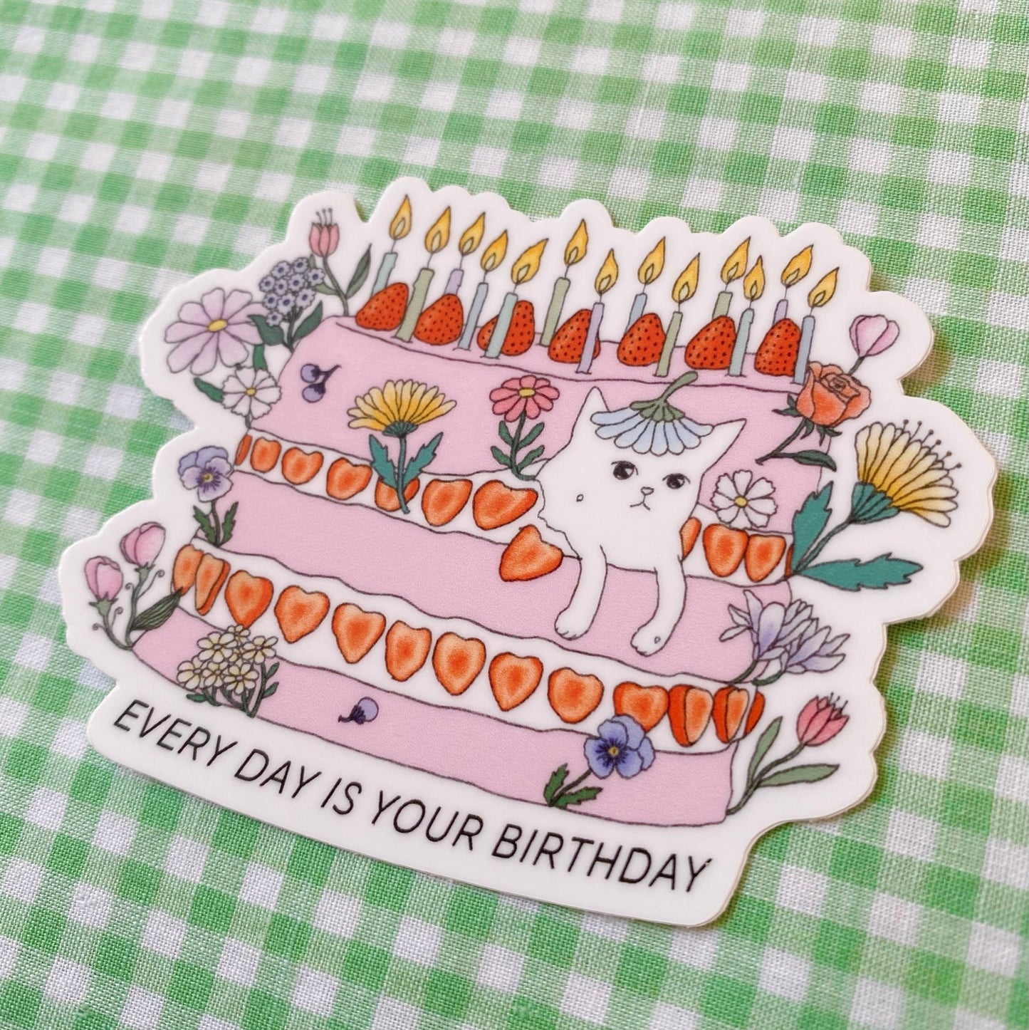 Cat Cake Sticker