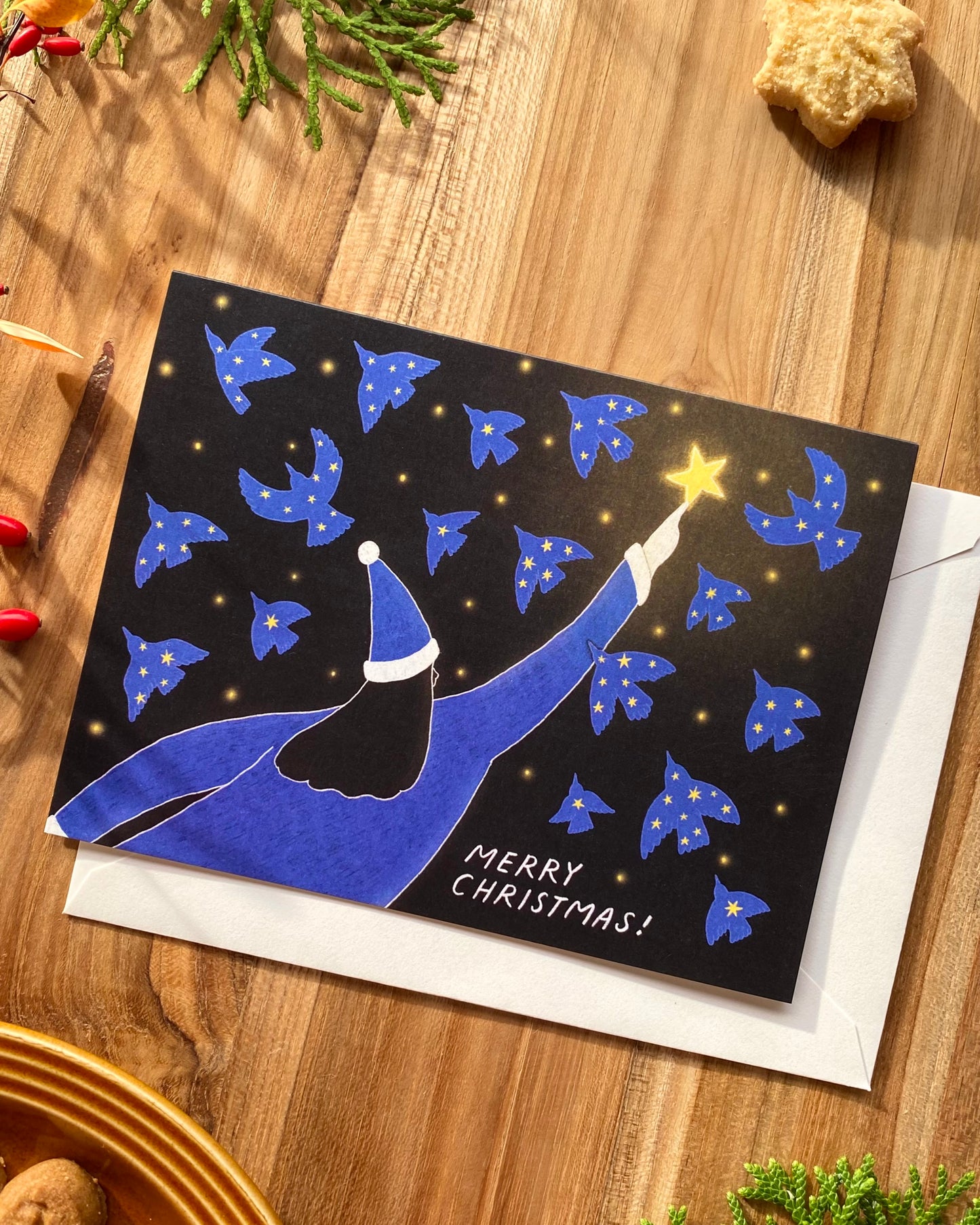Christmas Card - Starry Night EN/FR