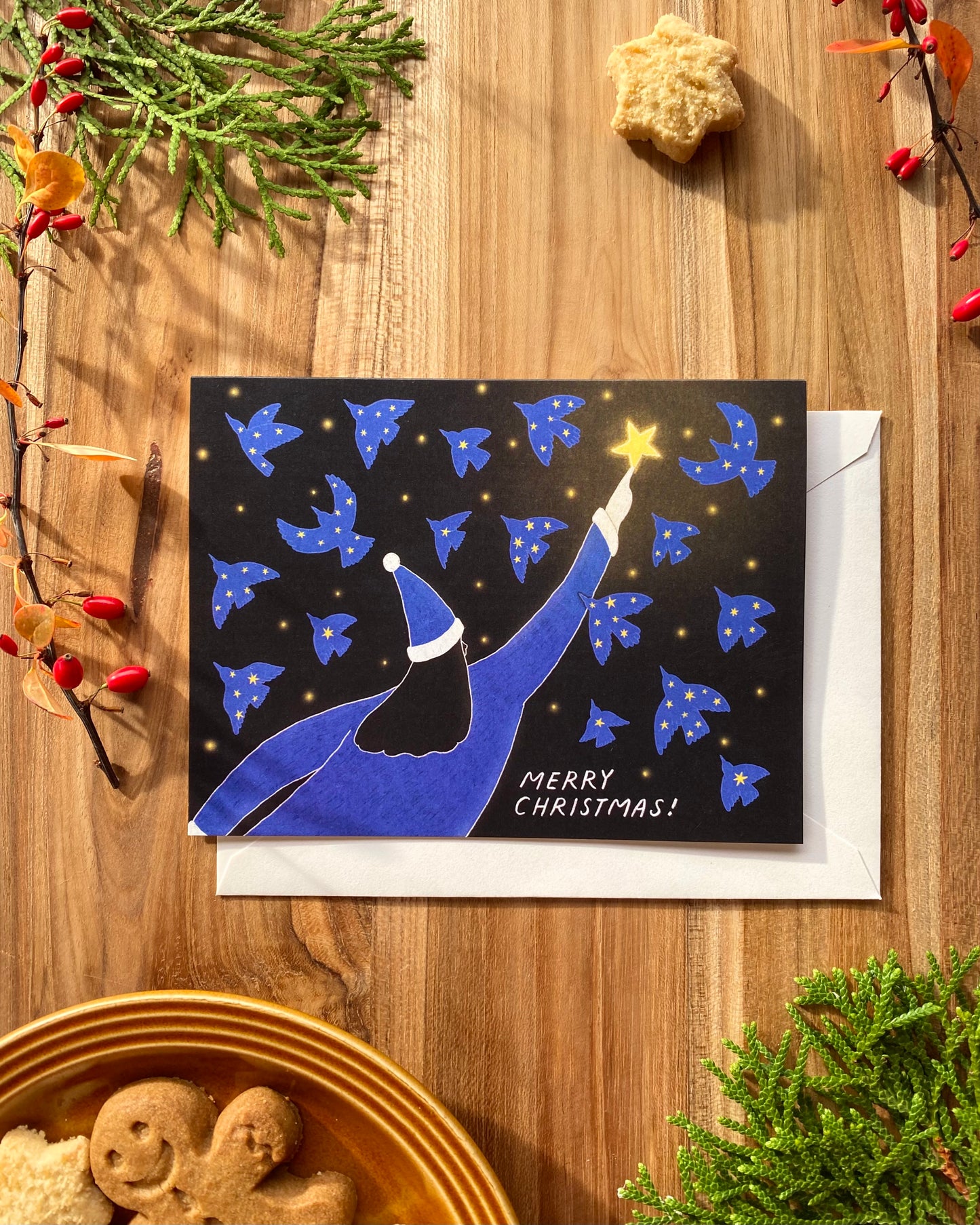 Christmas Card - Starry Night EN/FR
