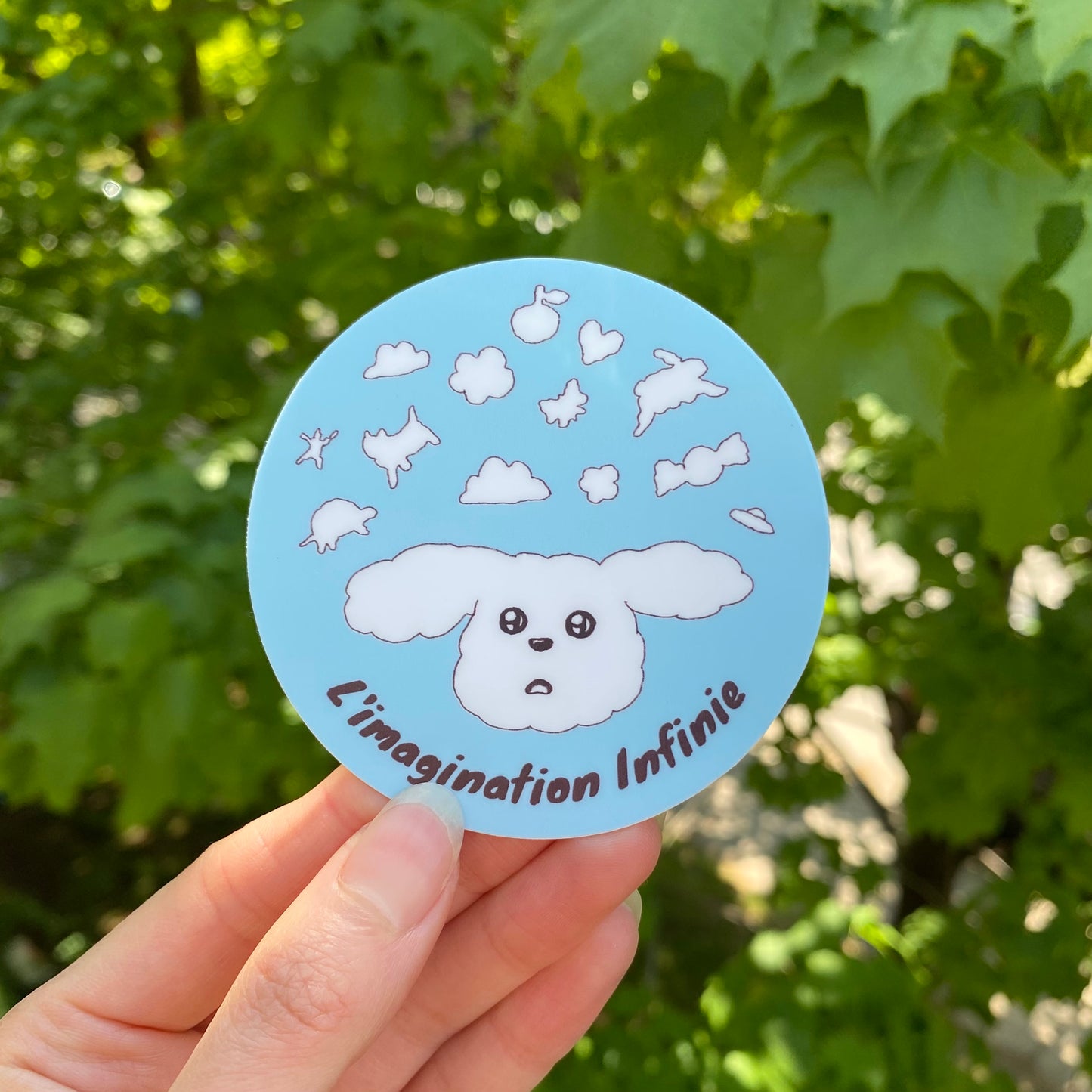 Cloud Puppy Sticker