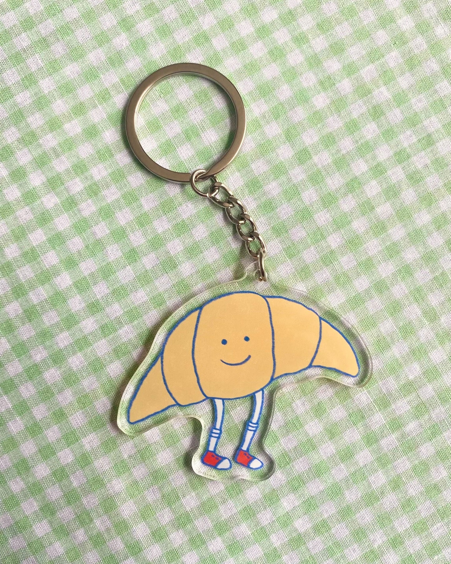Mr. Croissant Keychain