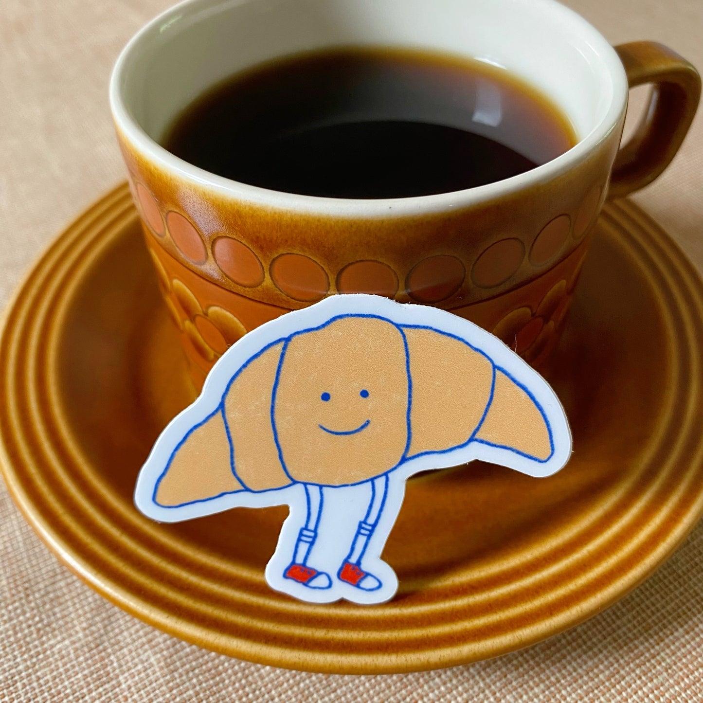 Mr. Croissant Sticker