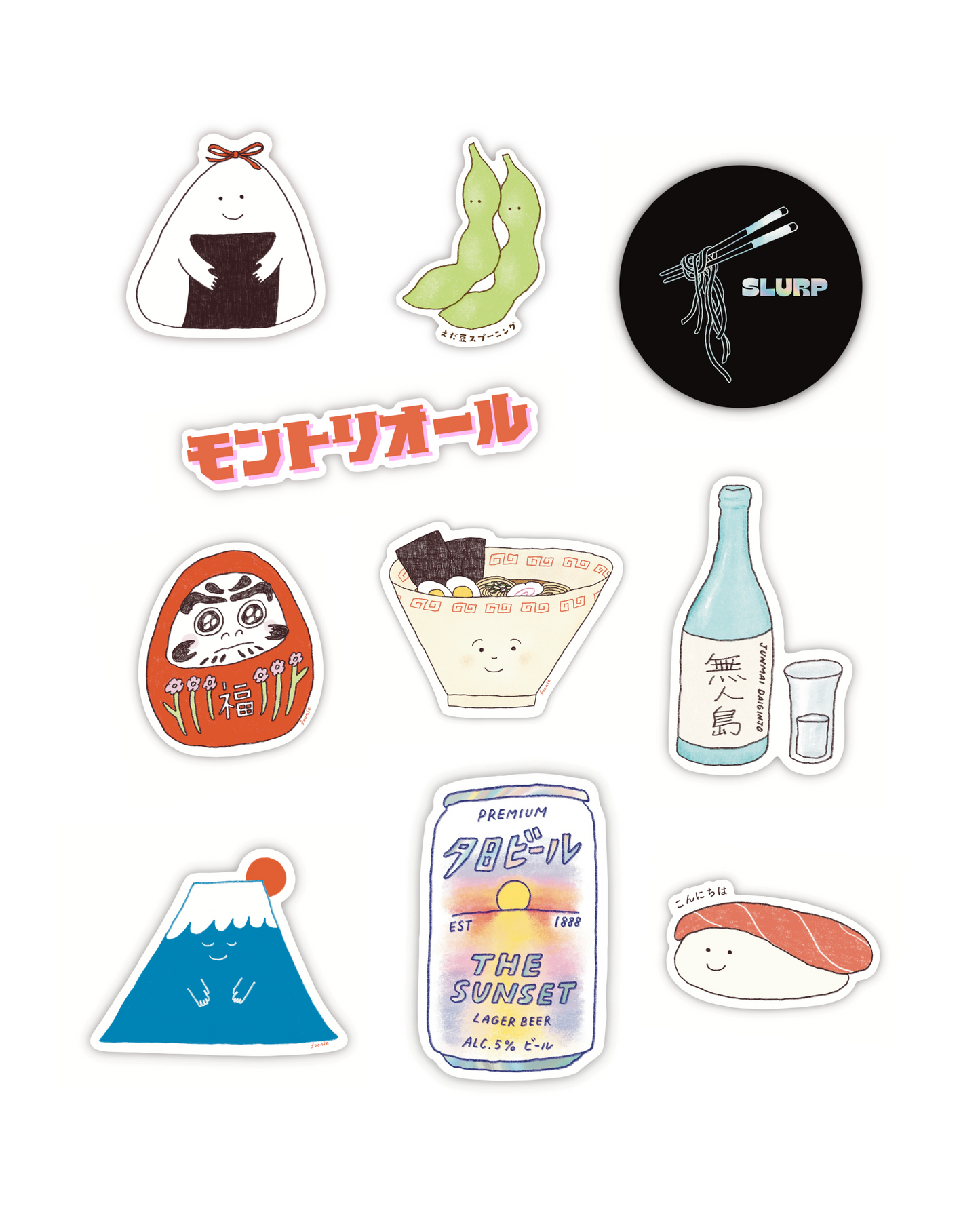 Daydreaming of Japan Sticker Set (10 Waterproof Stickers)