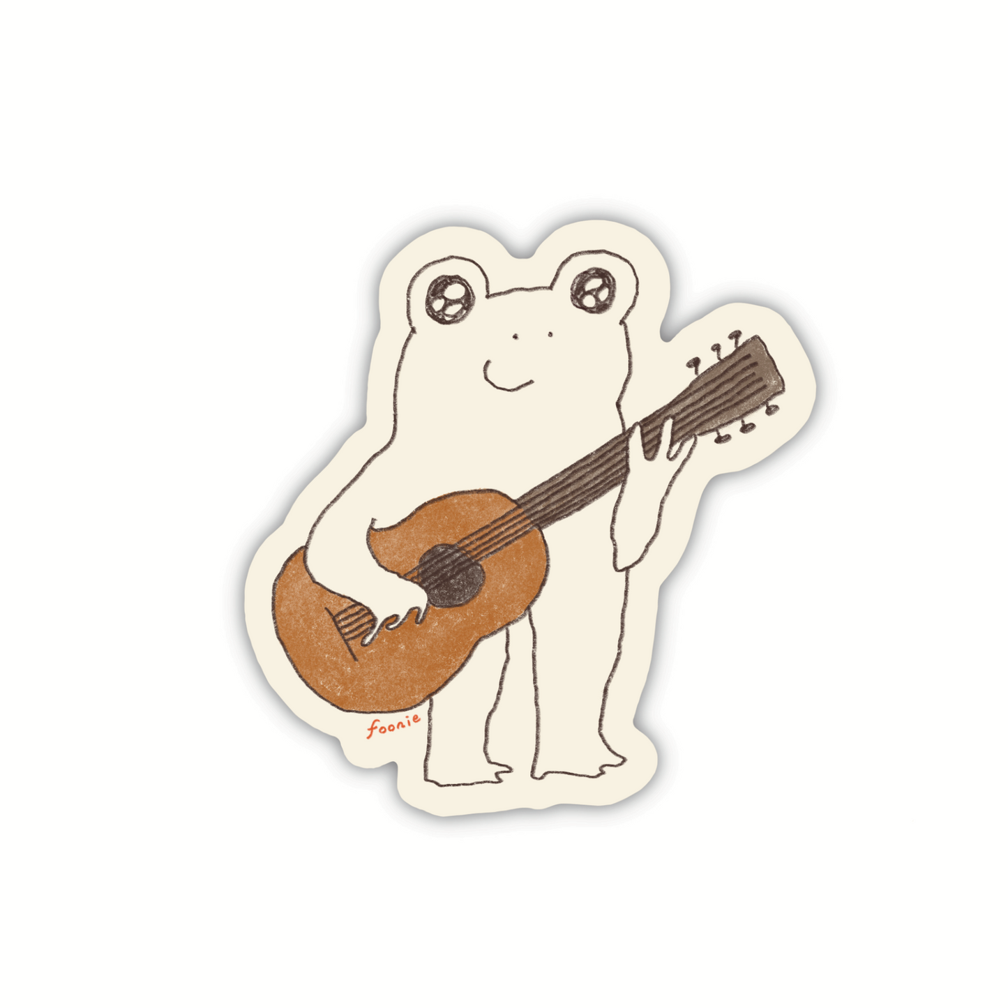 Guitar Frog Sticker