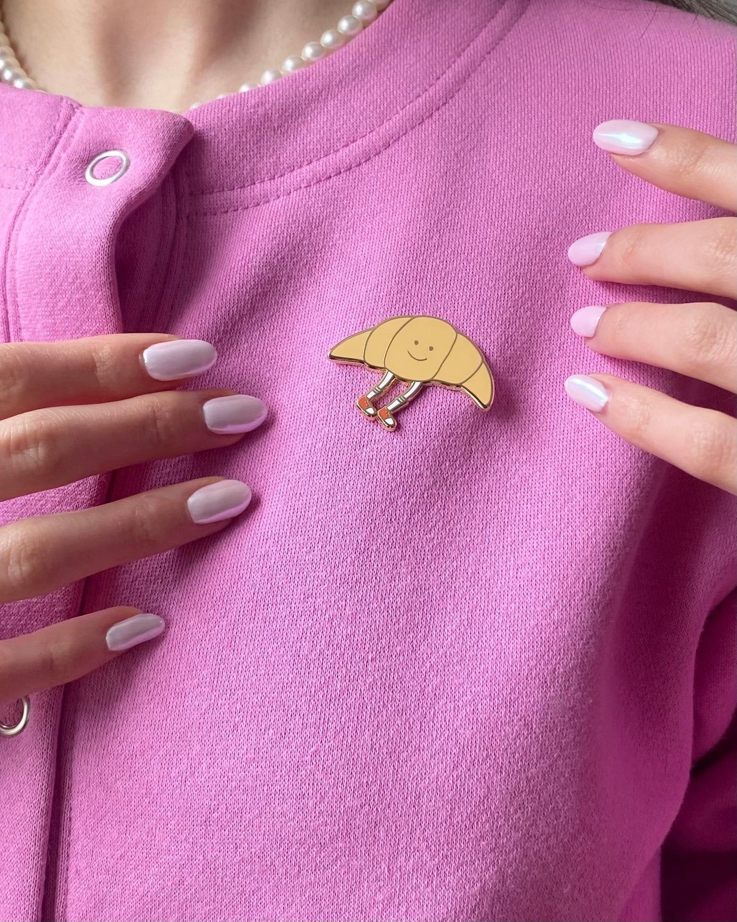 Mr. Croissant Pin