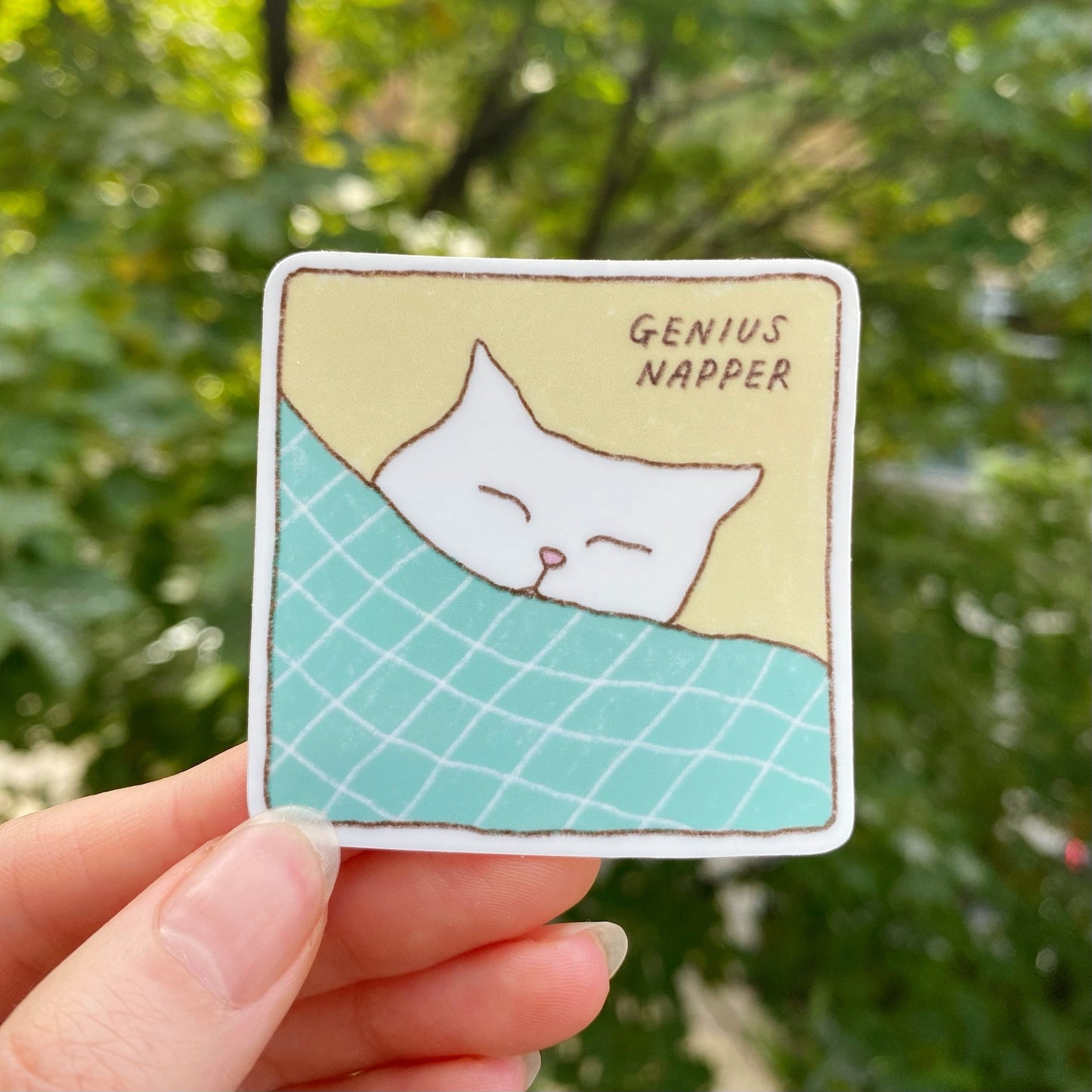 Sleepy Cat Sticker