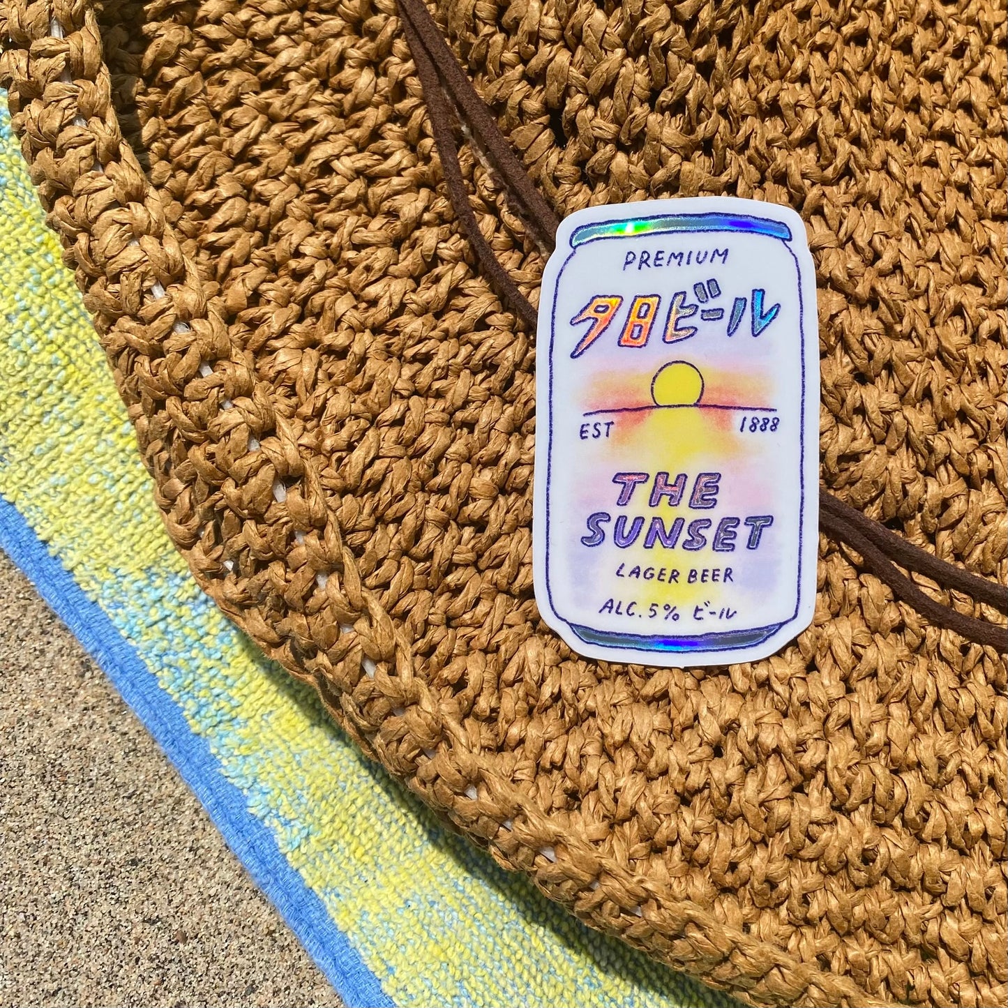 The Sunset Beer Sticker