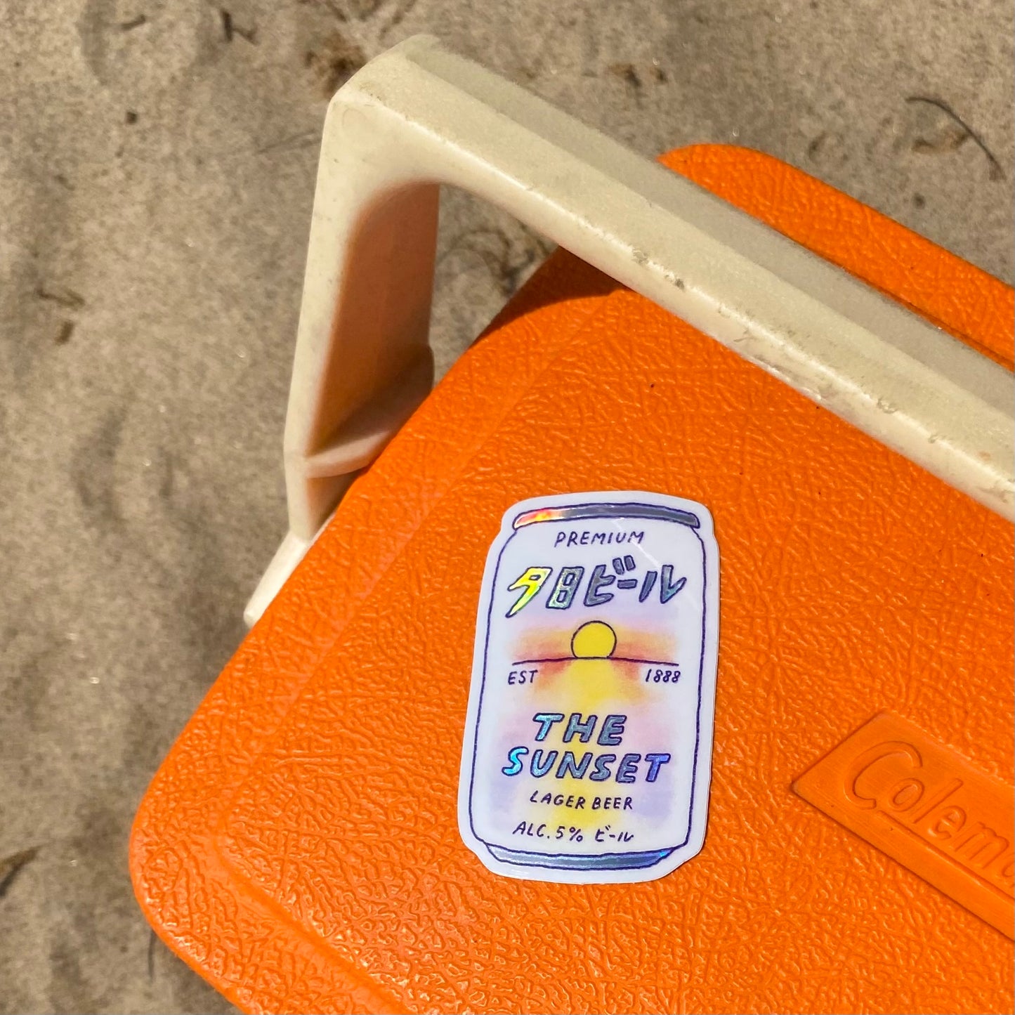 The Sunset Beer Sticker