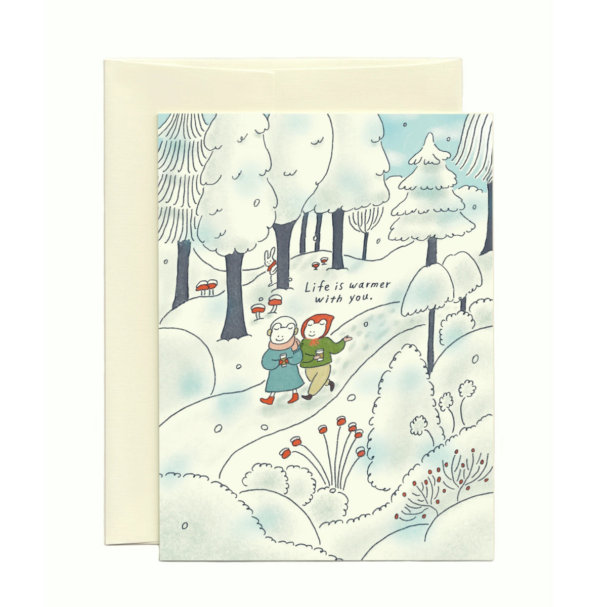 Winter Walk - Just Because Card