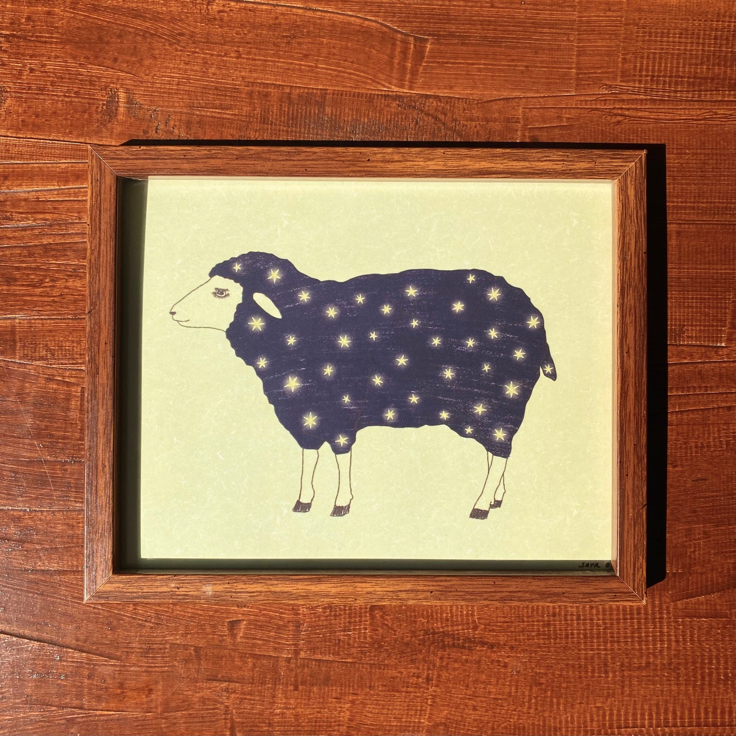 Sheep Dreaming Print 8 x 10"
