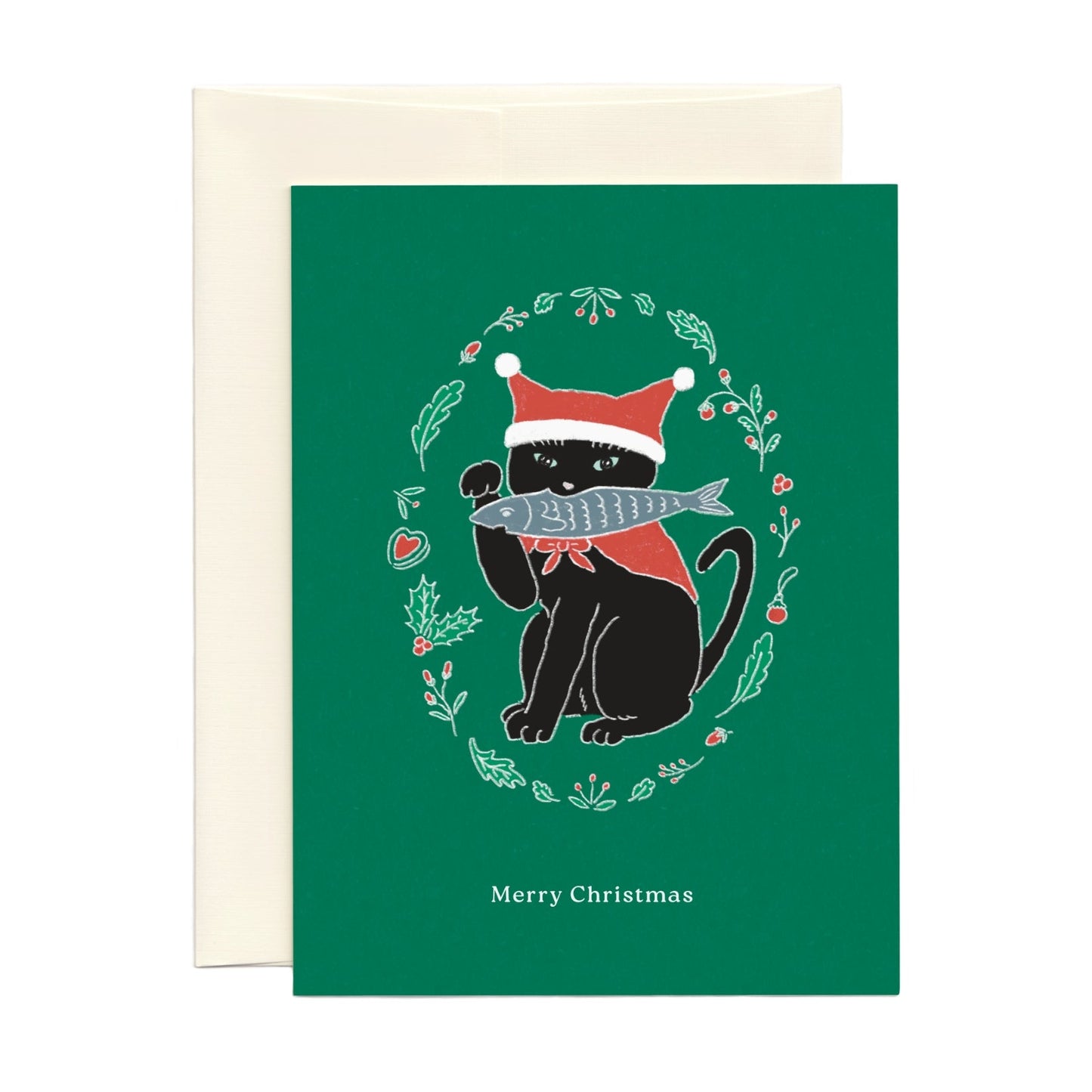 Black Cat - Holiday Card Set (Box of 8) EN/FR