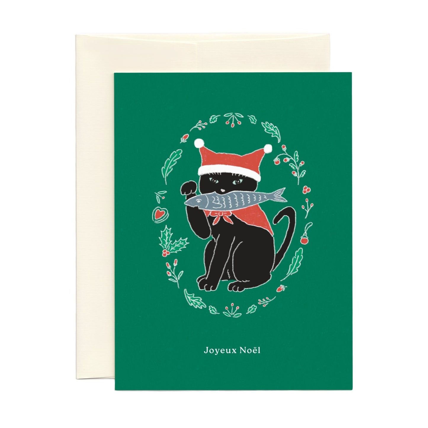 Black Cat - Holiday Card Set (Box of 8) EN/FR