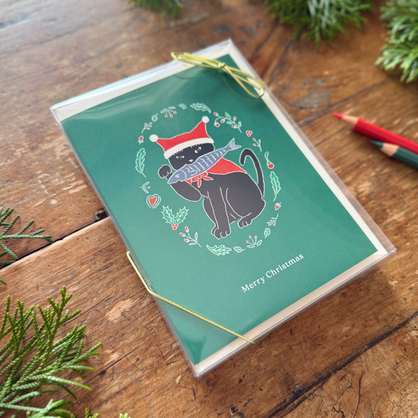 Black Cat - Holiday Card Set (Box of 8) EN/FR