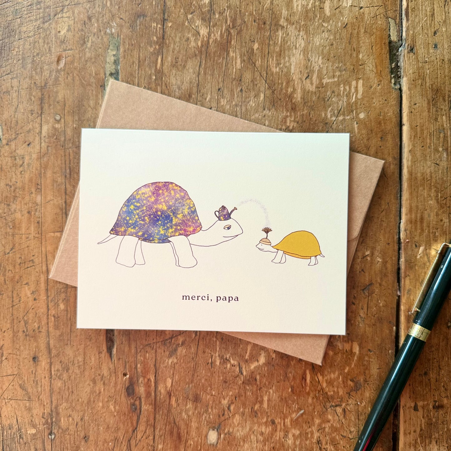Turtle Dad - Card for Fathers EN/FR