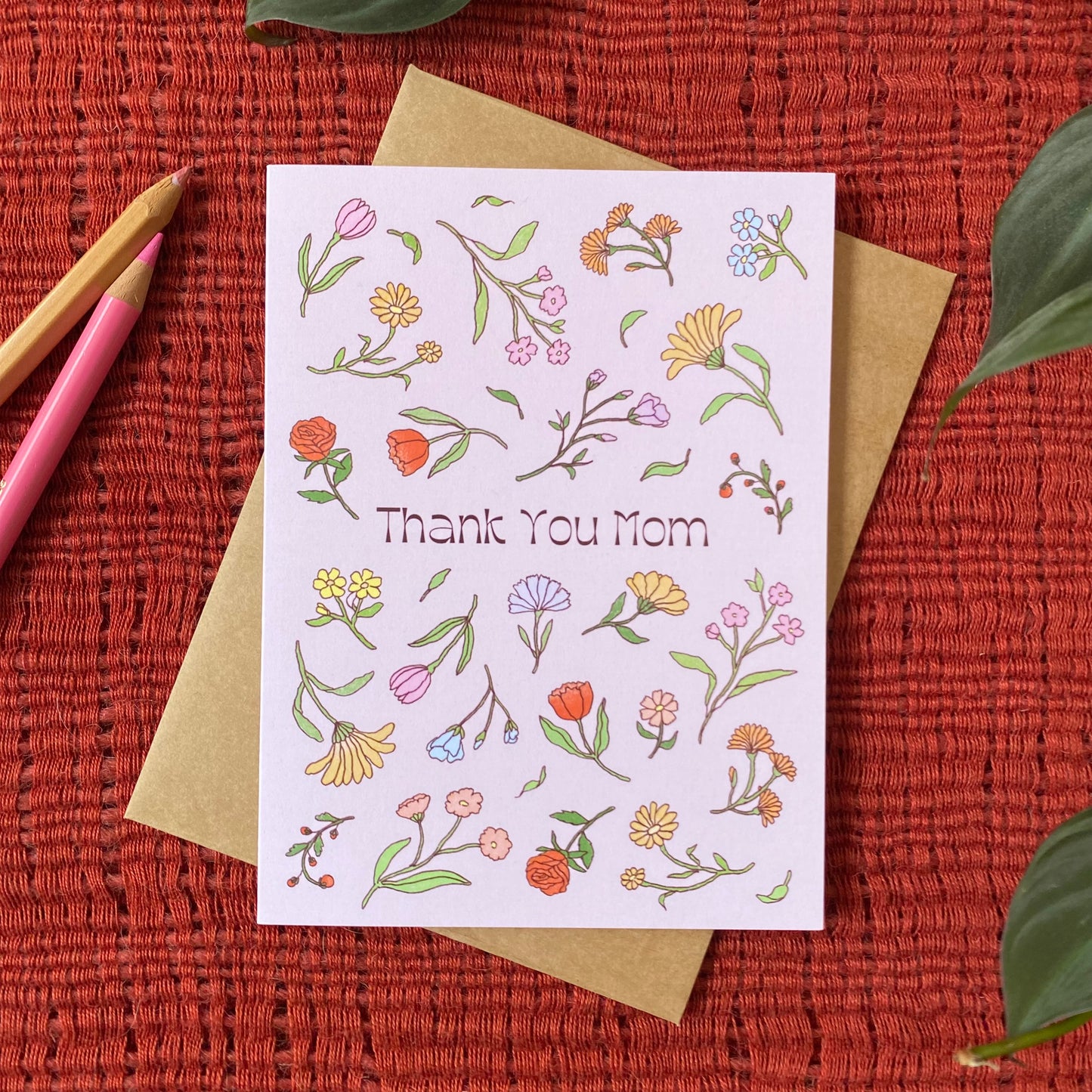 Card for Mothers - Flowers EN/FR