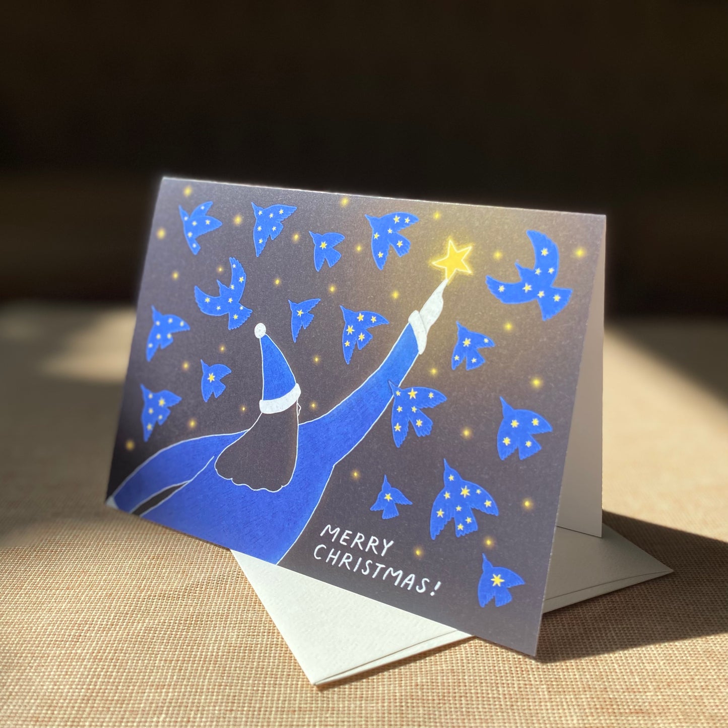 Christmas Card - Starry Night EN/FR