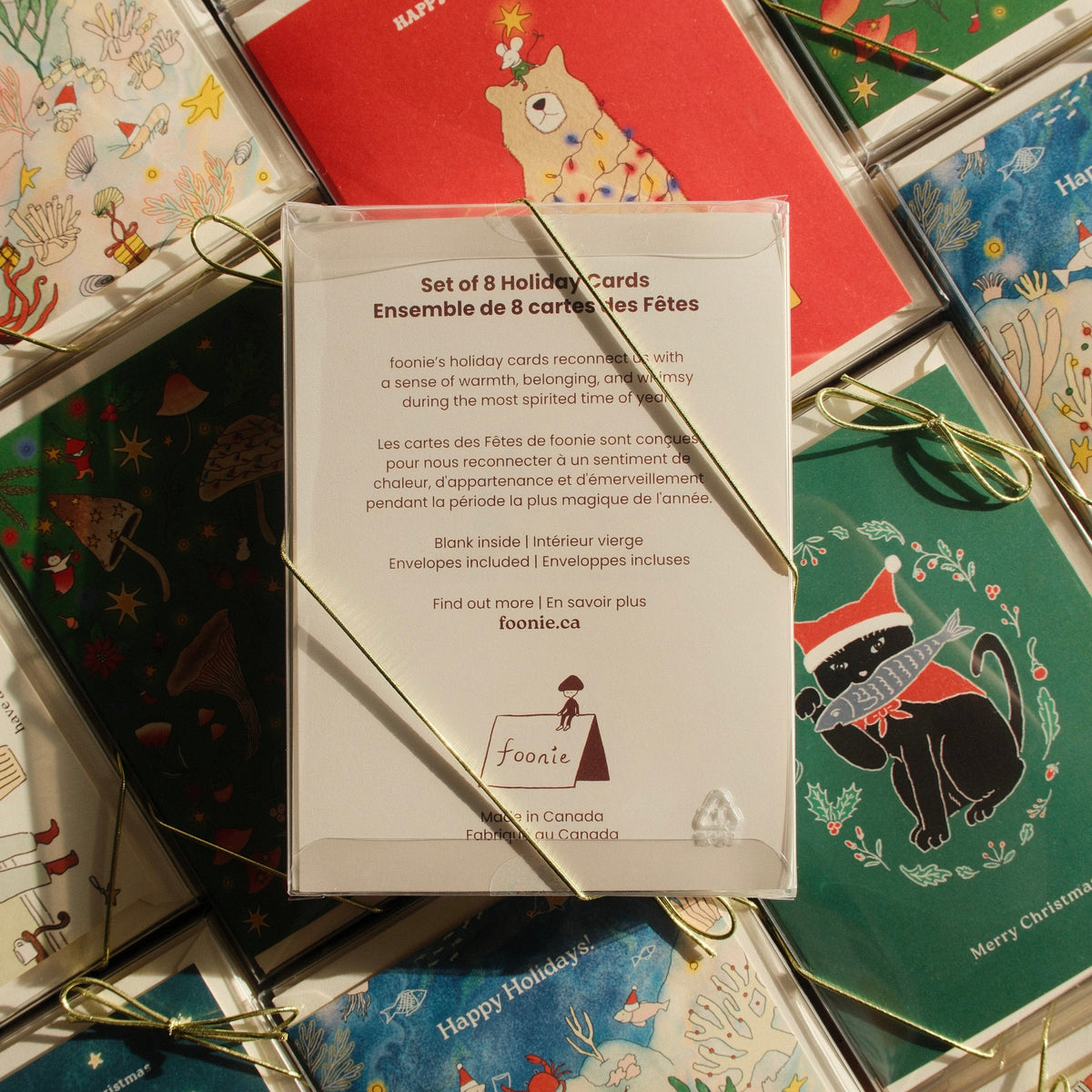 Bear in Red - Holiday Card Set (Box of 8)