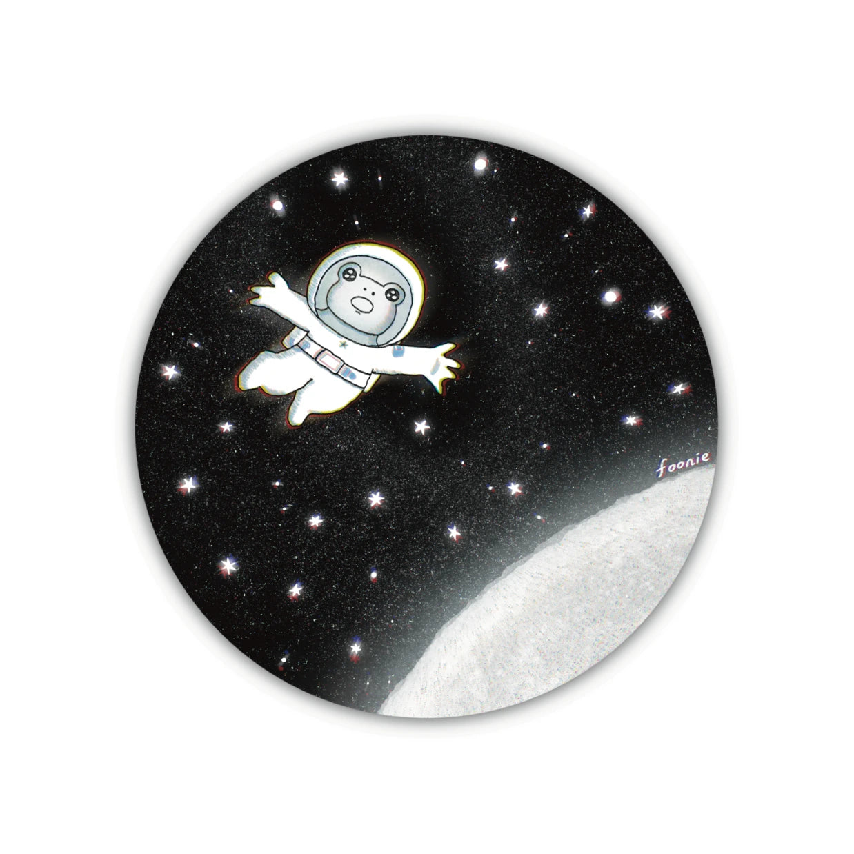 Frog Astronaut Sticker