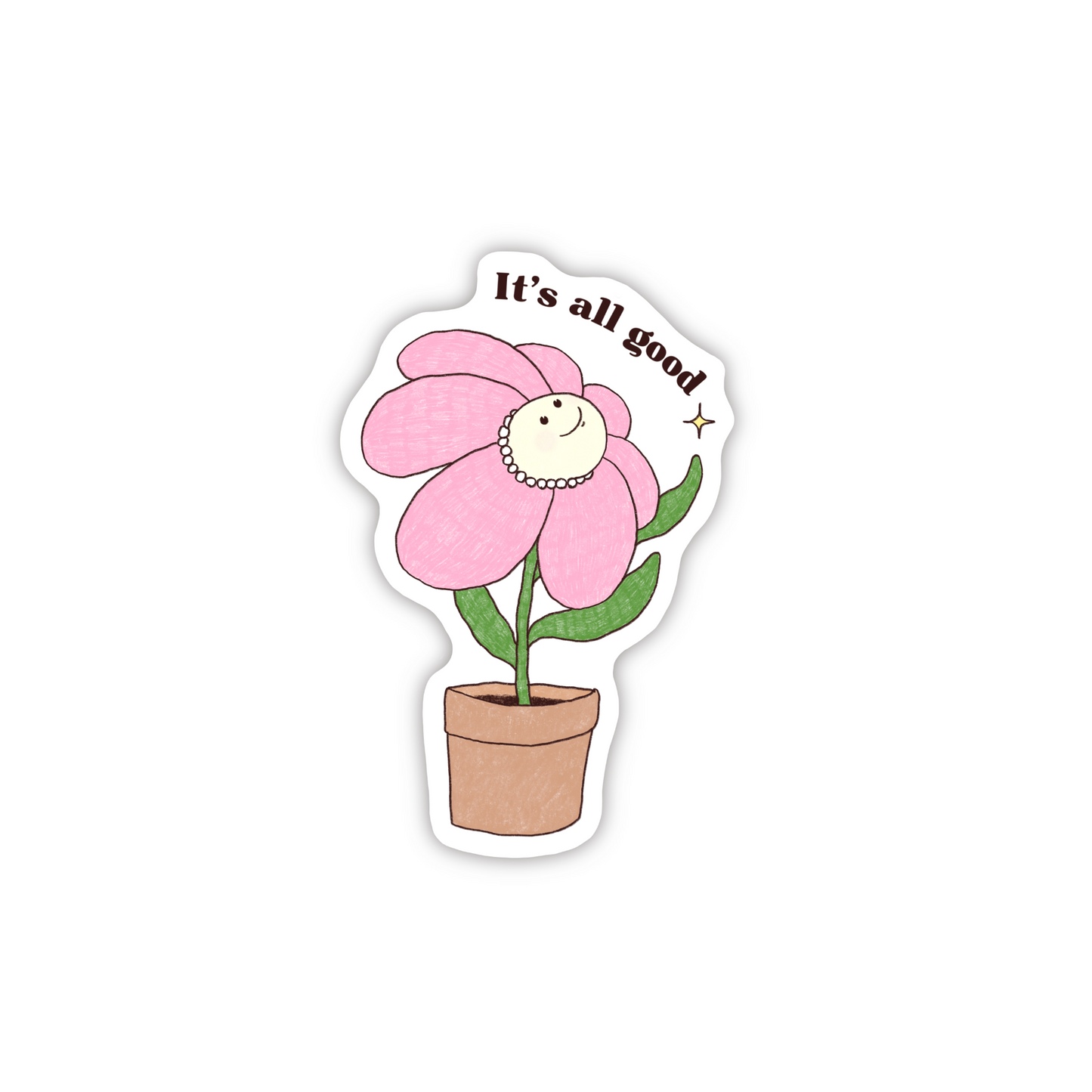 Happy Flower Mini Sticker