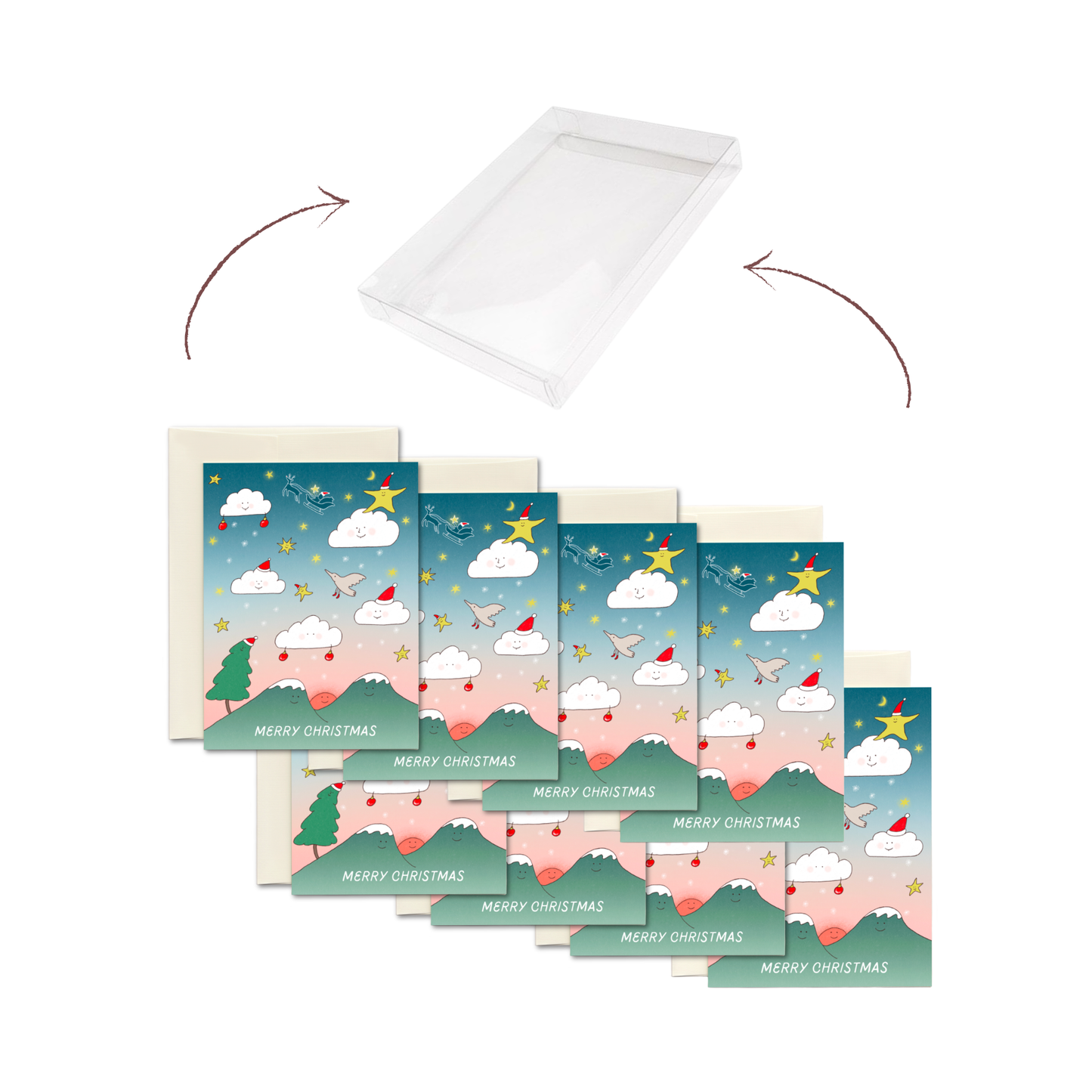 In the Sky - Holiday Card Set (Box of 8)
