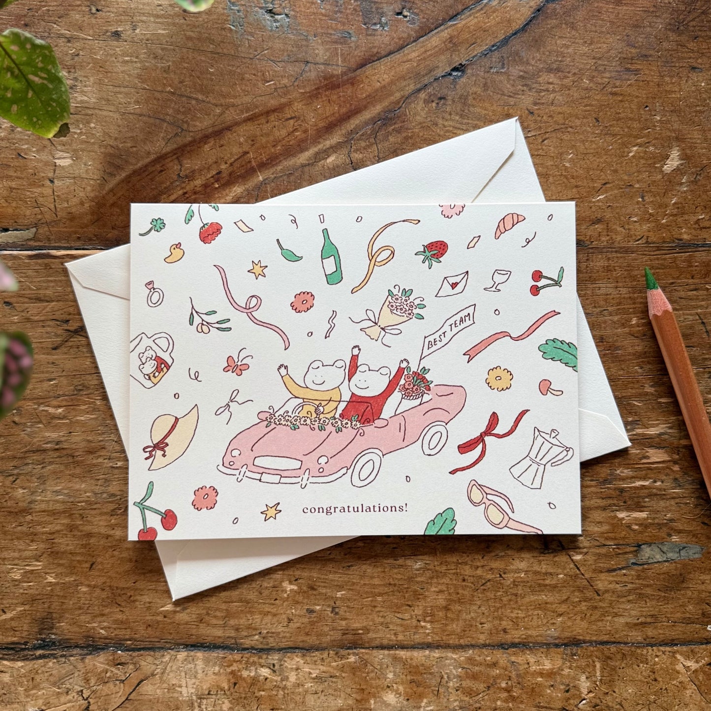 Just Married - Wedding Card EN/FR