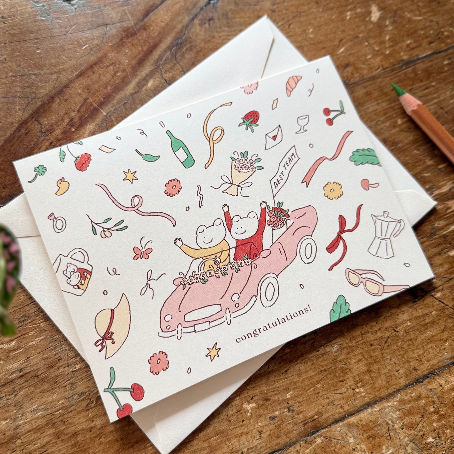 Just Married - Wedding Card EN/FR
