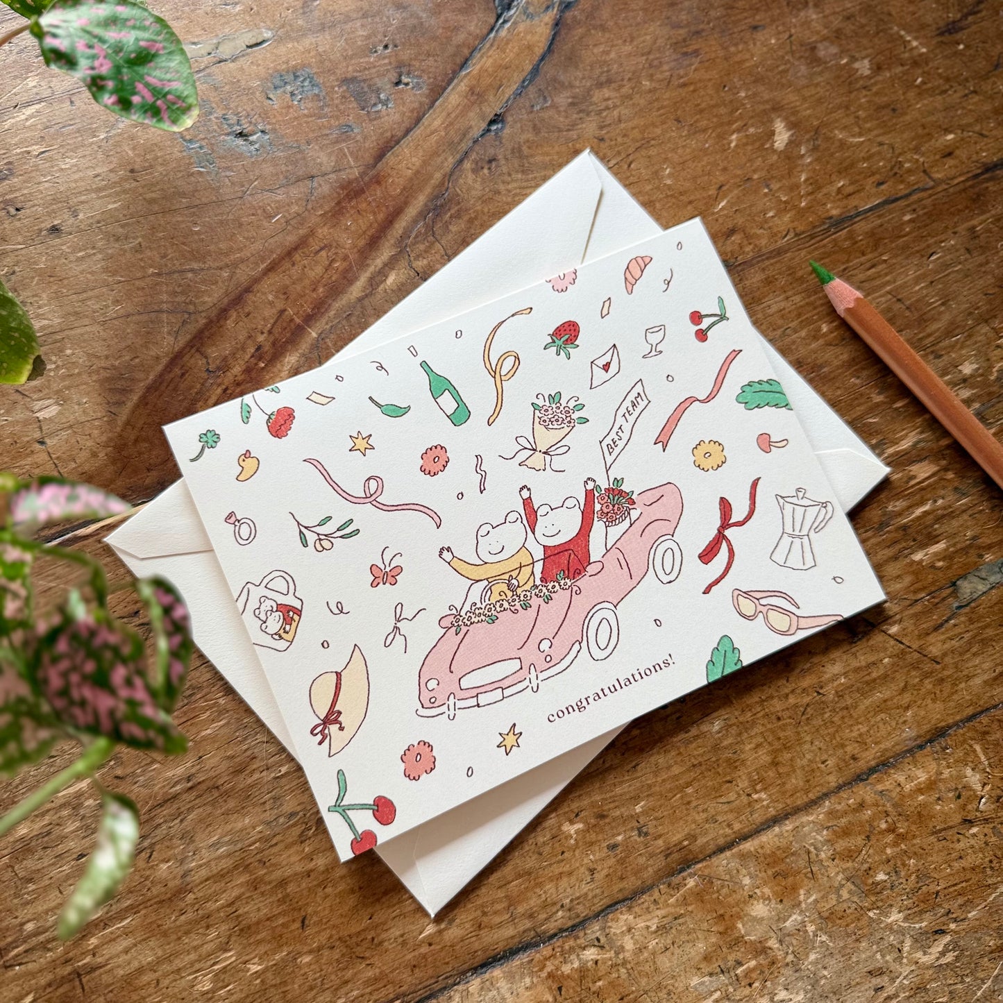 Just Married - Wedding Card EN/FR