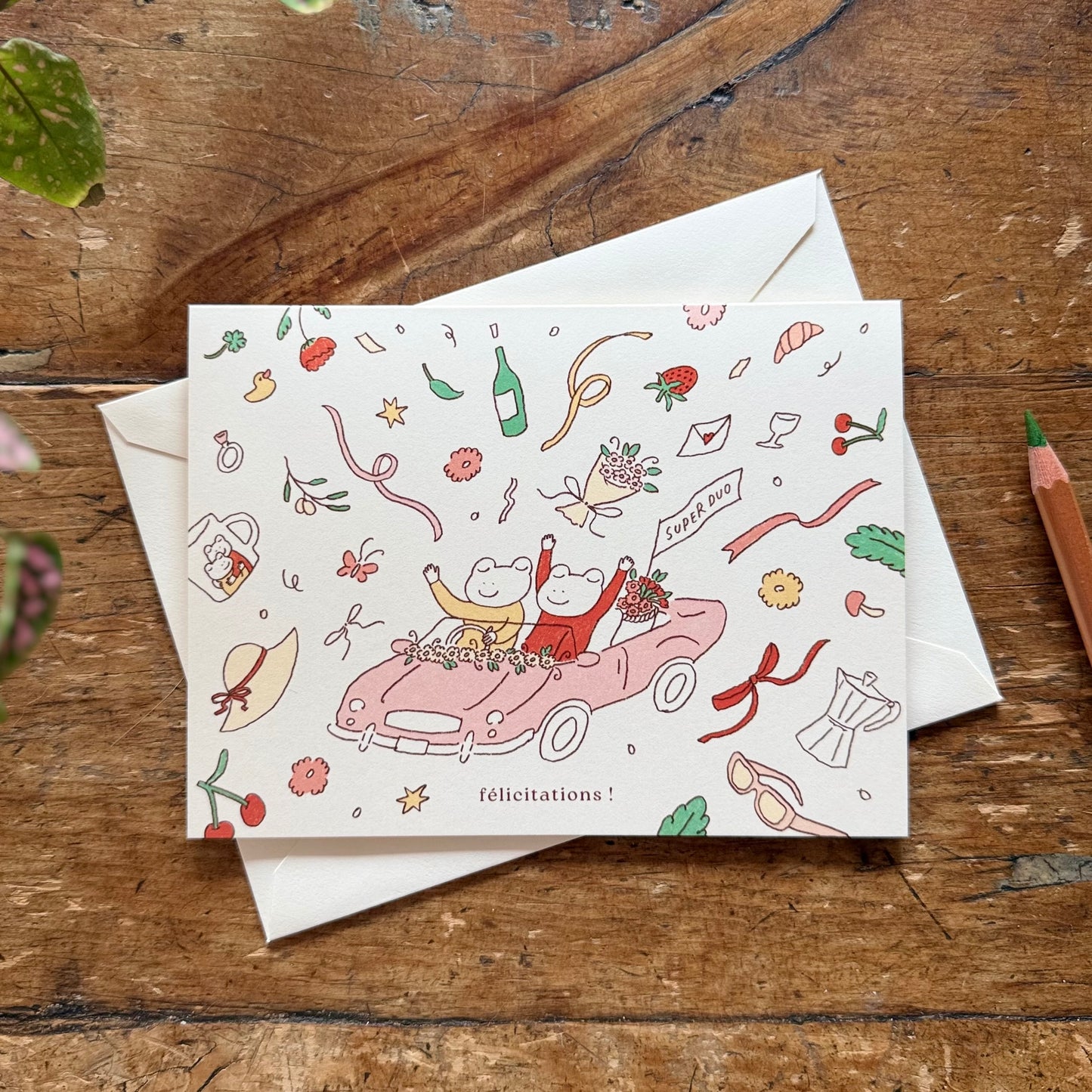 Just Married - Wedding Card EN/FR