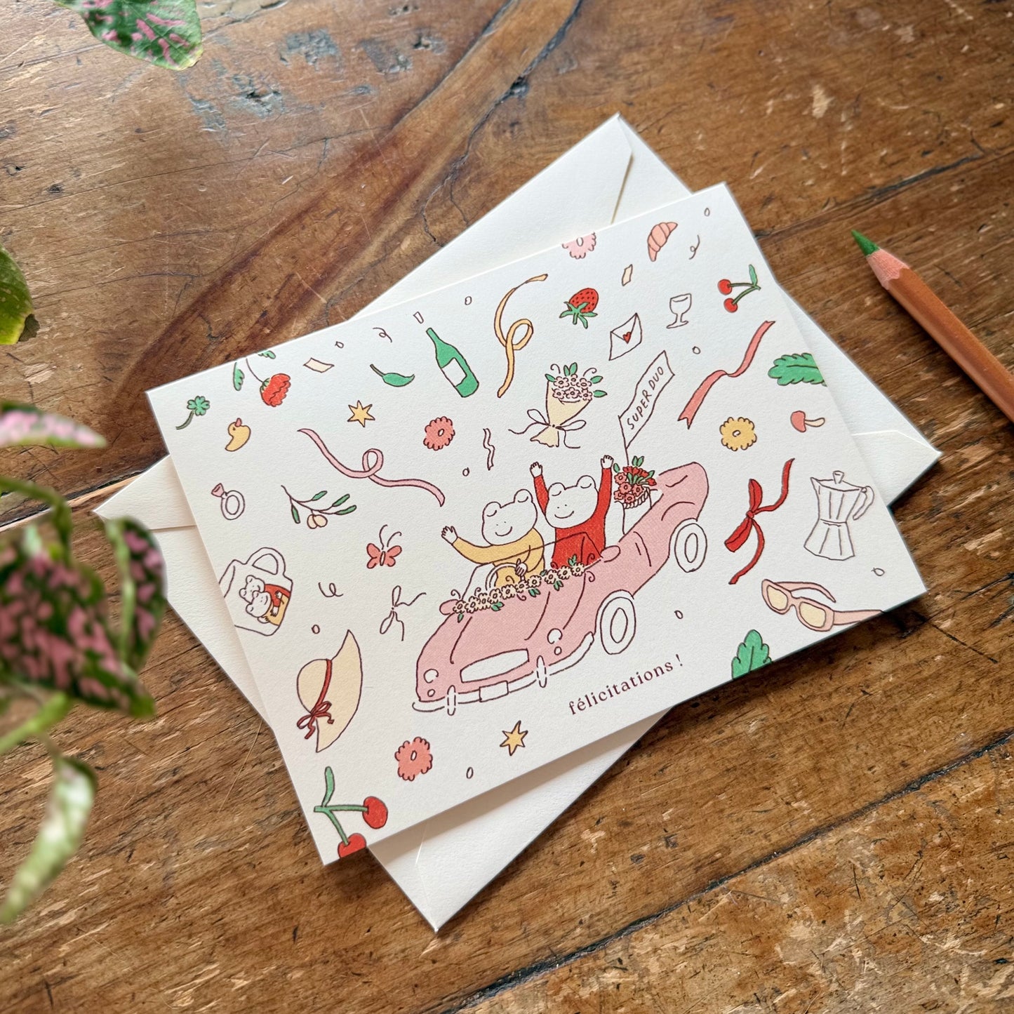 Just Married - Wedding Card EN/FR
