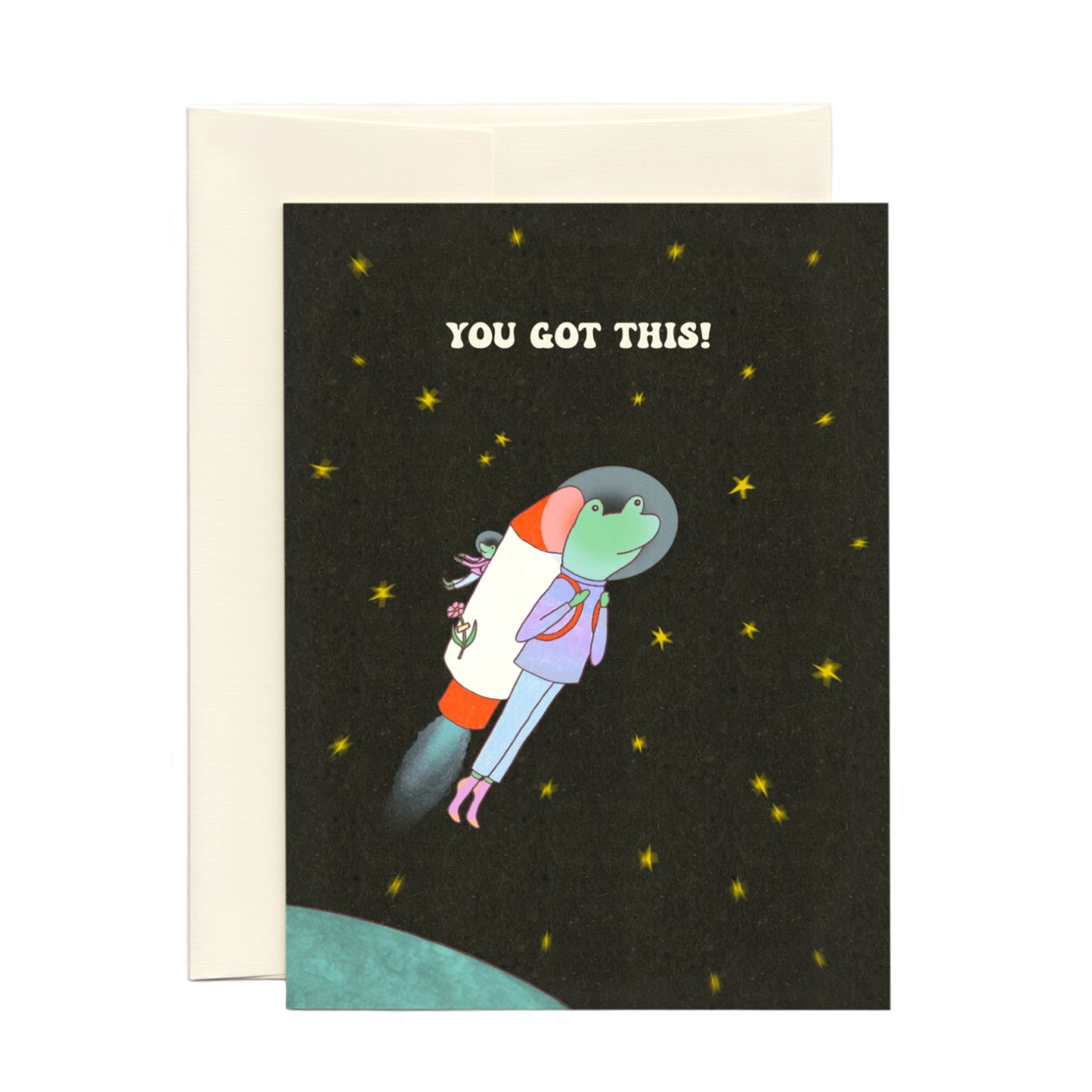 Moon and Beyond - Good Luck Card