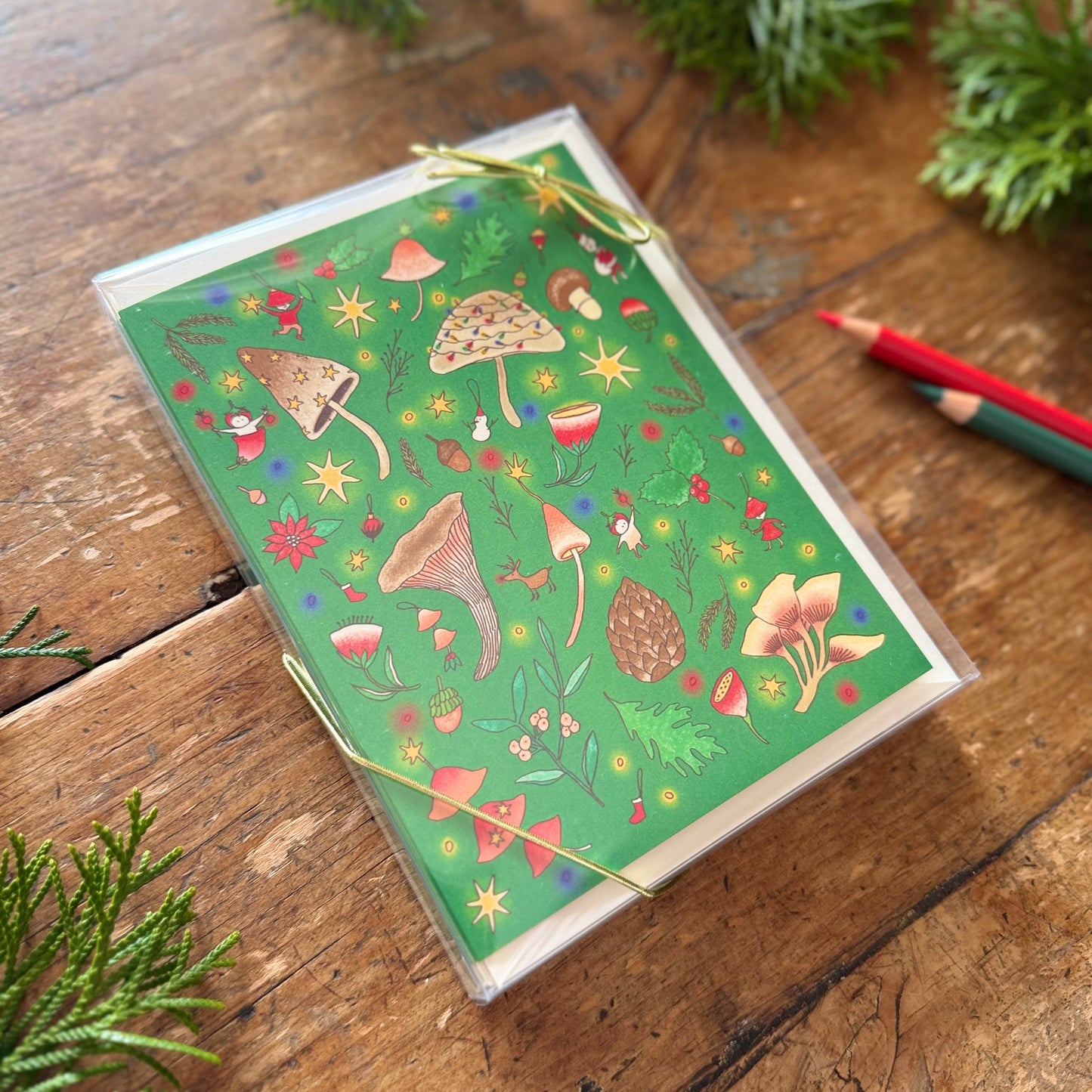 Mushroom - Holiday Card Set (Box of 8)