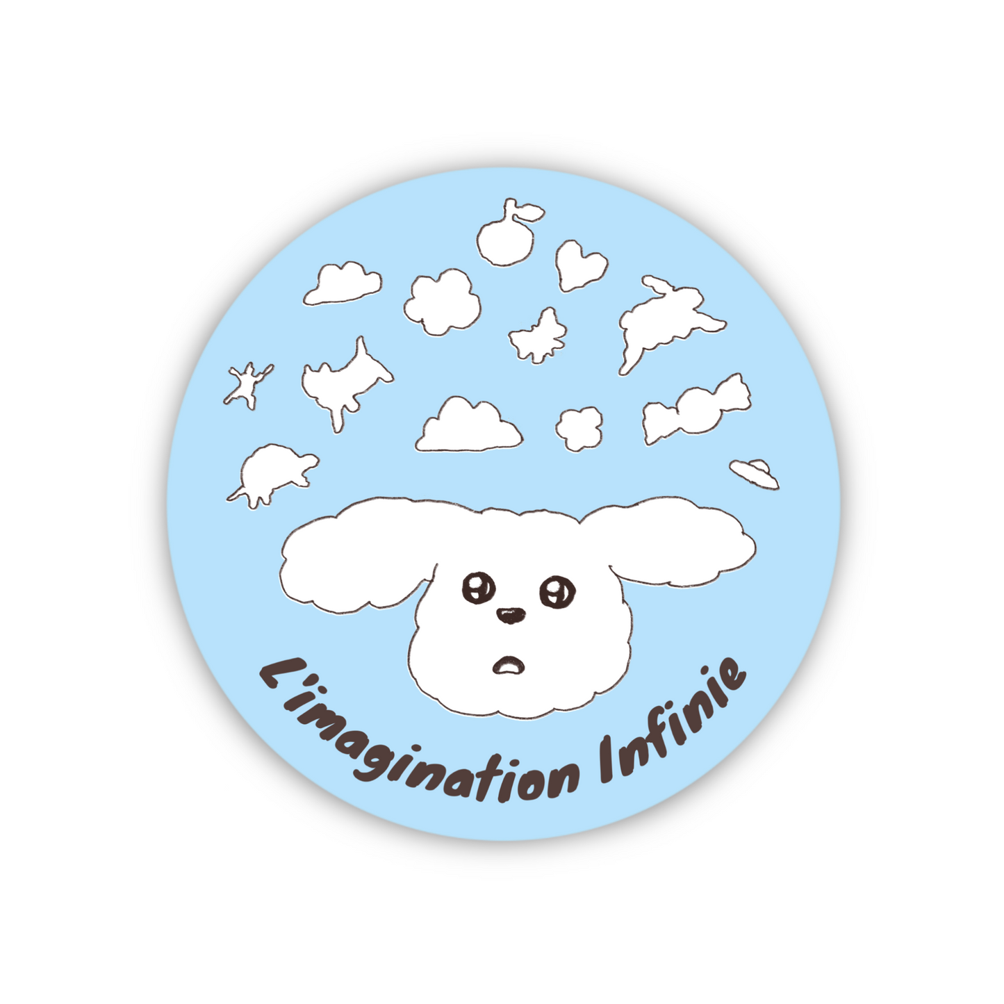 Cloud Puppy Sticker