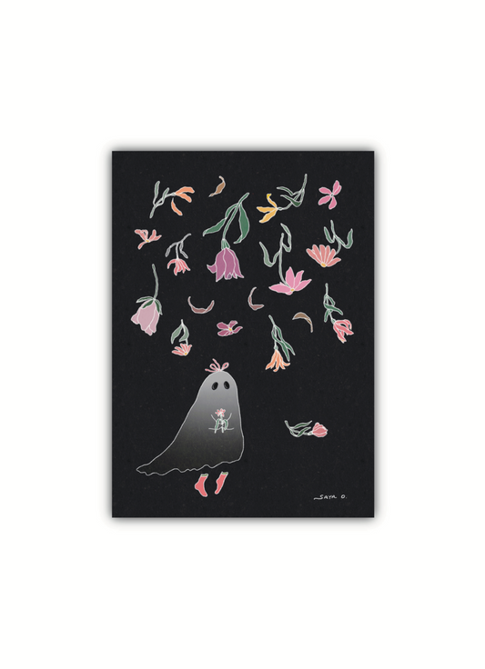 The Floral Ghost Print 5 x 7"