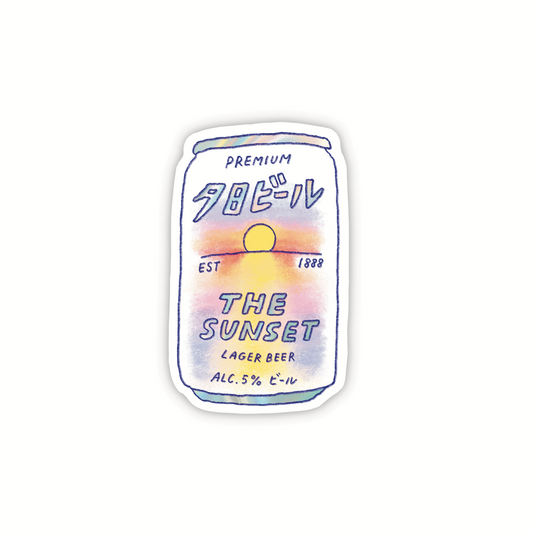 The Sunset Beer Sticker
