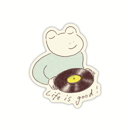 Vinyl Frog Sticker