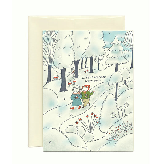 Winter Walk - Just Because Card