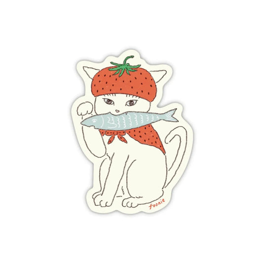 Strawberry Cat Sticker